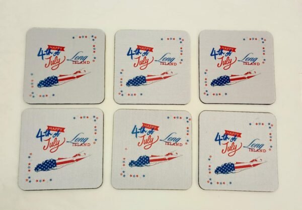 Coasters 6 pieces - 4th of July Long Island