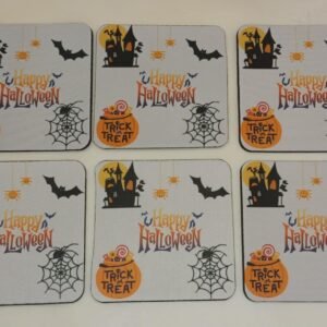 Coasters 6 pieces - Happy Halloween