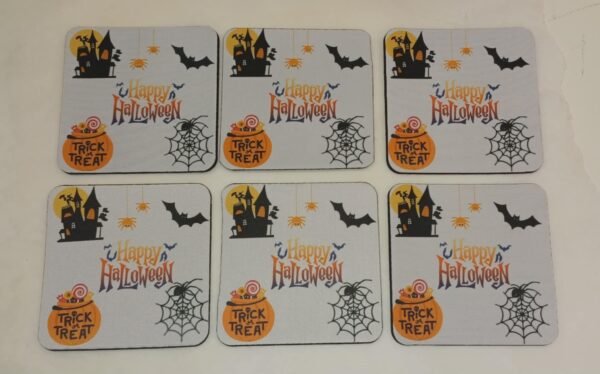 Coasters 6 pieces - Happy Halloween