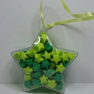 Light and Dark Green Christmas Decorations - Christmas Ornaments Star Shaped