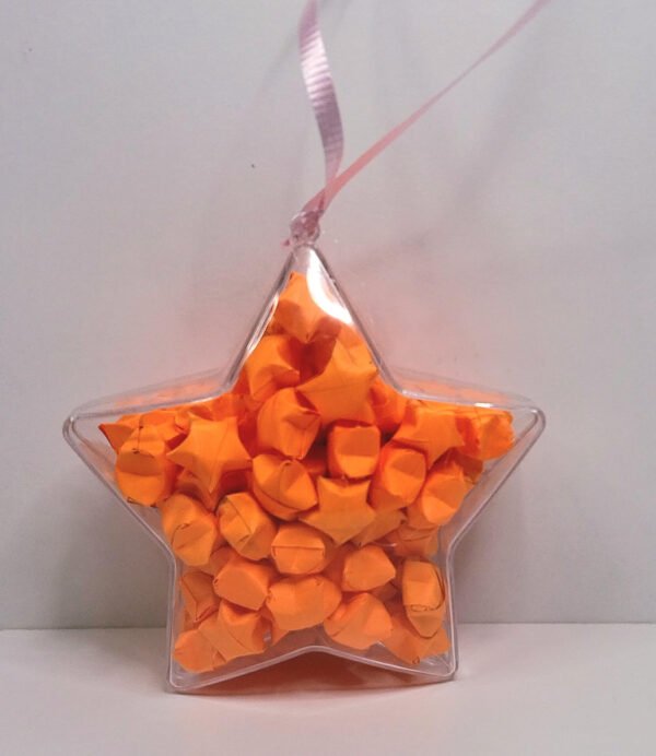 Orange Christmas Decorations - Christmas Ornaments Star Shaped