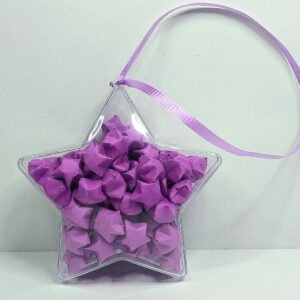 Purple Christmas Decorations - Christmas Ornaments Star Shaped