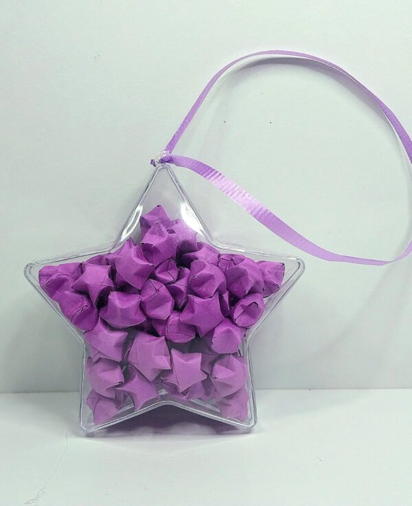 Purple Christmas Decorations - Christmas Ornaments Star Shaped